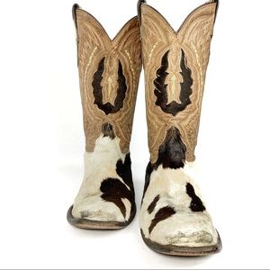 Rockin Leather Western Boots Hair on Hide